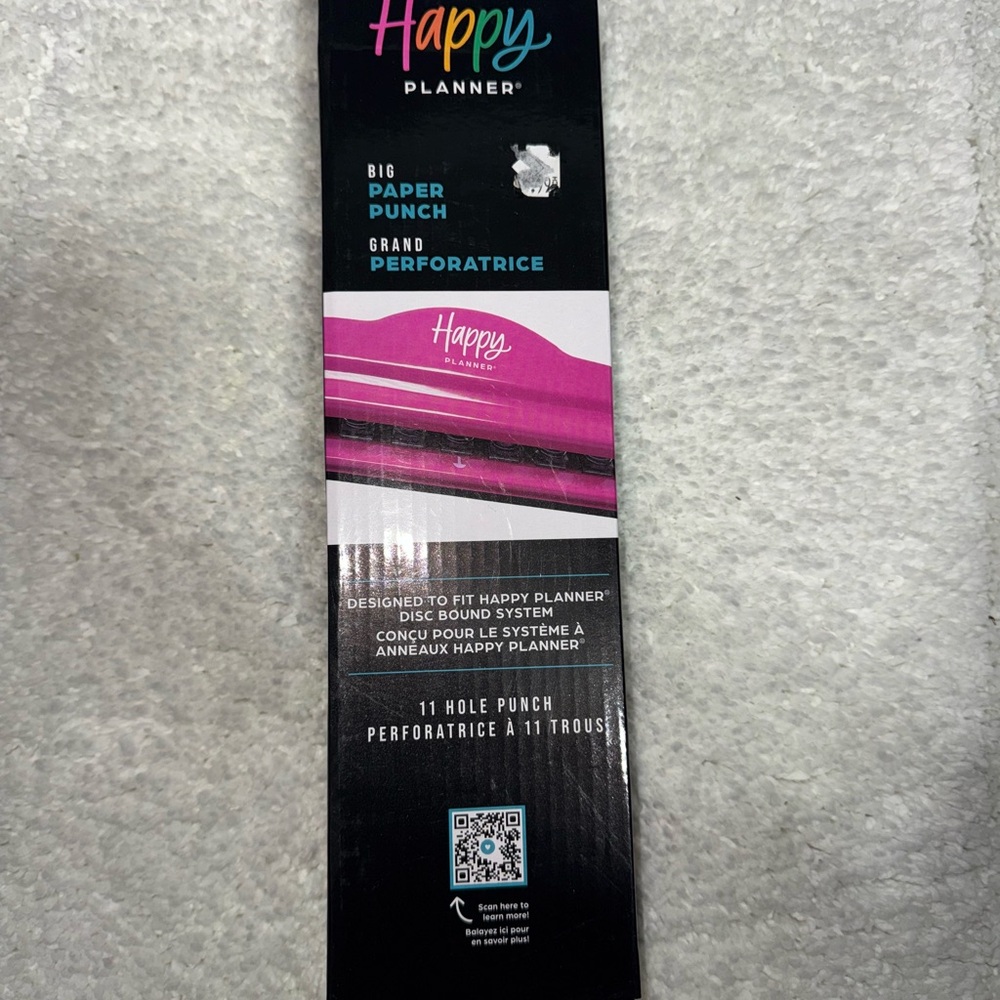 Happy Planner Big Paper Punch in Pink and Black